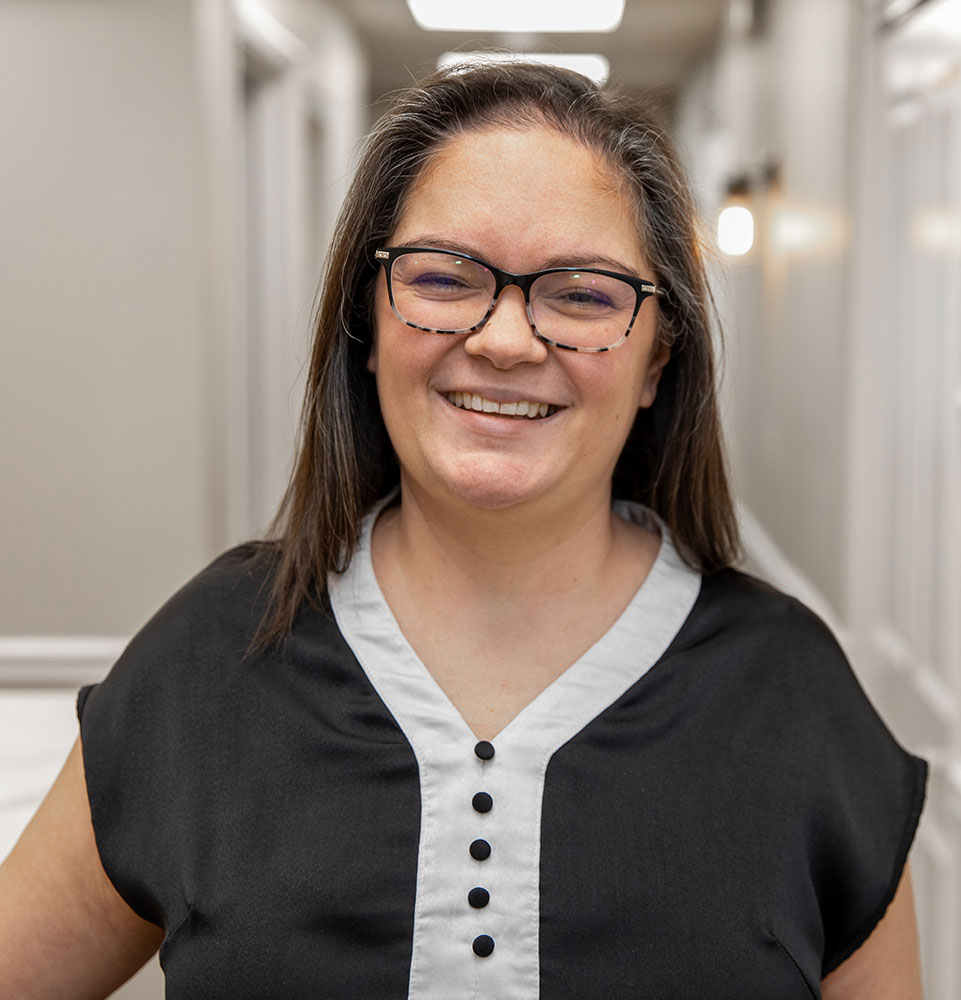 Team member smiling